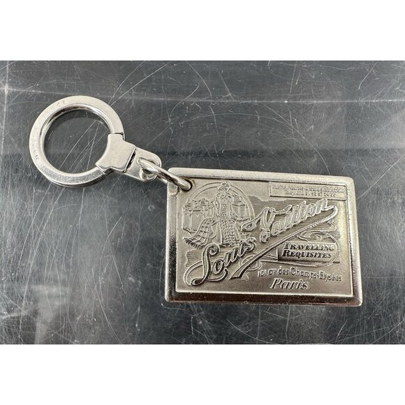 LOUIS VUITTON M65374 Porte Cles Jean Bag Charm Key Holder Metal Silver (K) - Picture 1 of 11